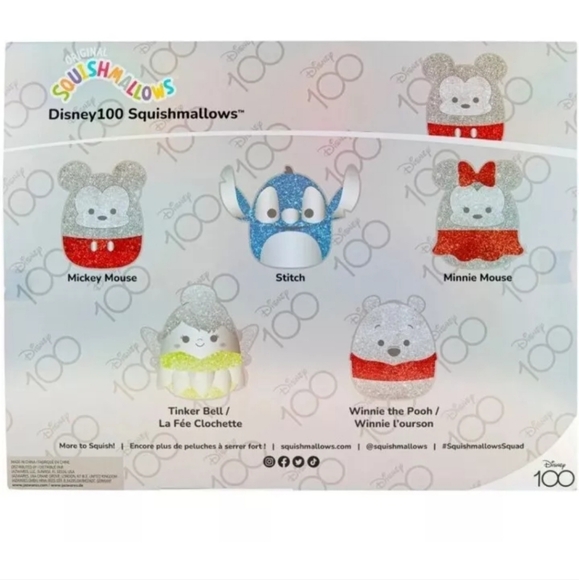 Squishmallows 5" Disney 100th Anniversary Limited Edition 5-Pack NEW - Picture 4 of 5
